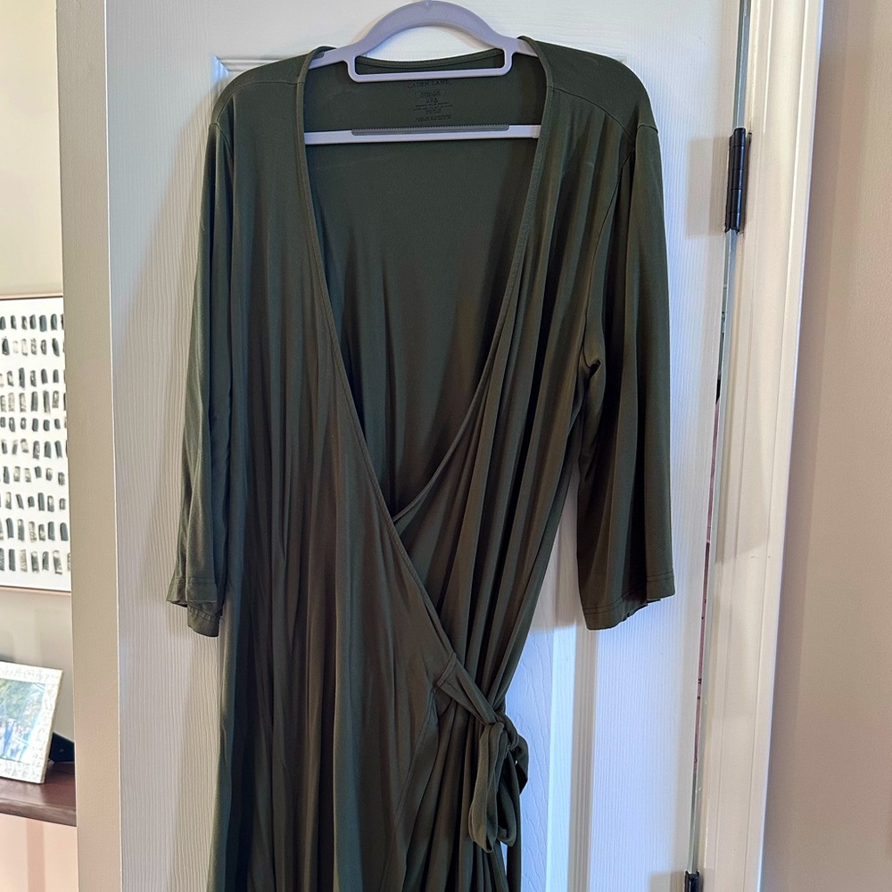 Caden Lane Solid Olive 🫒 Knit Maternity Robe